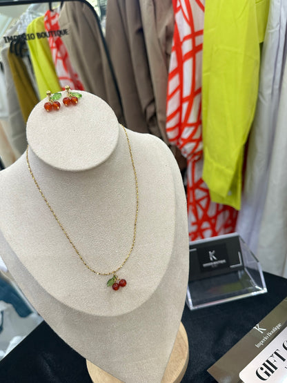 Necklace Cherry Red