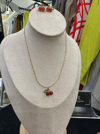 Necklace Cherry Red