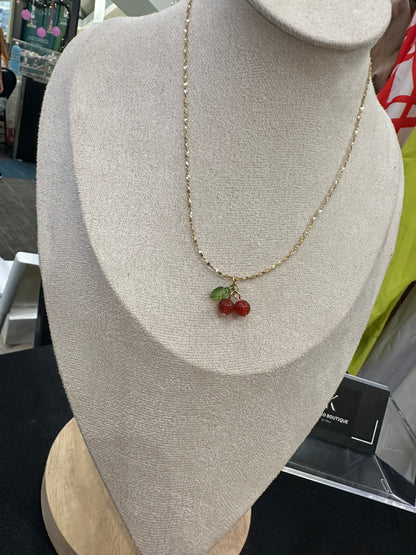 Necklace Cherry Red